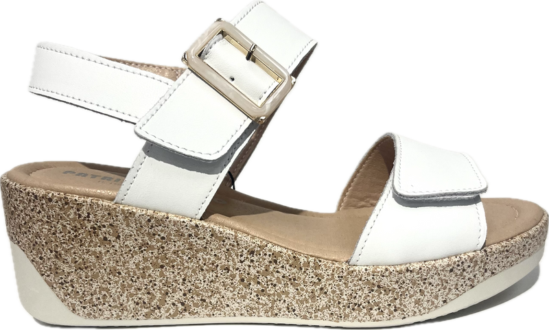 Patrizio Como Agerola Ladies High Wedge Velcro Sandal