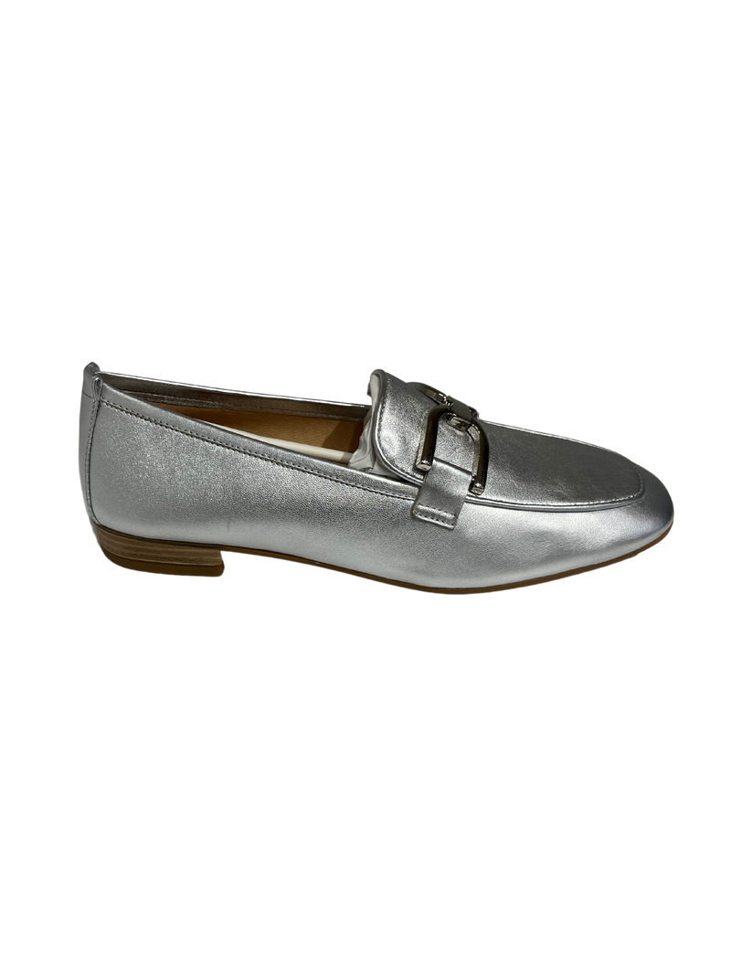 Unisa Baxter Ladies Slip on  Loafer Shoe (Silver)