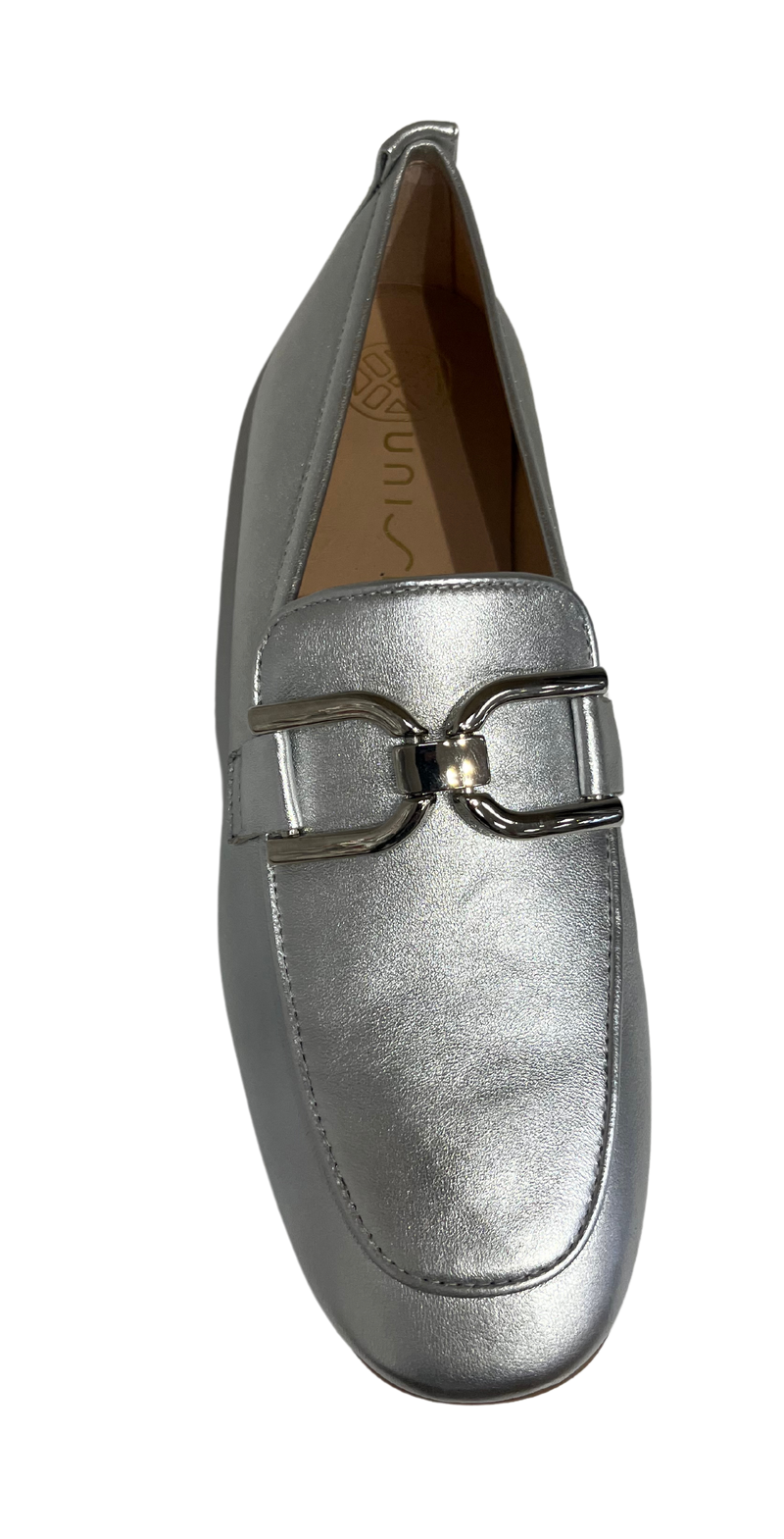 Unisa Baxter Ladies Slip on  Loafer Shoe (Silver)