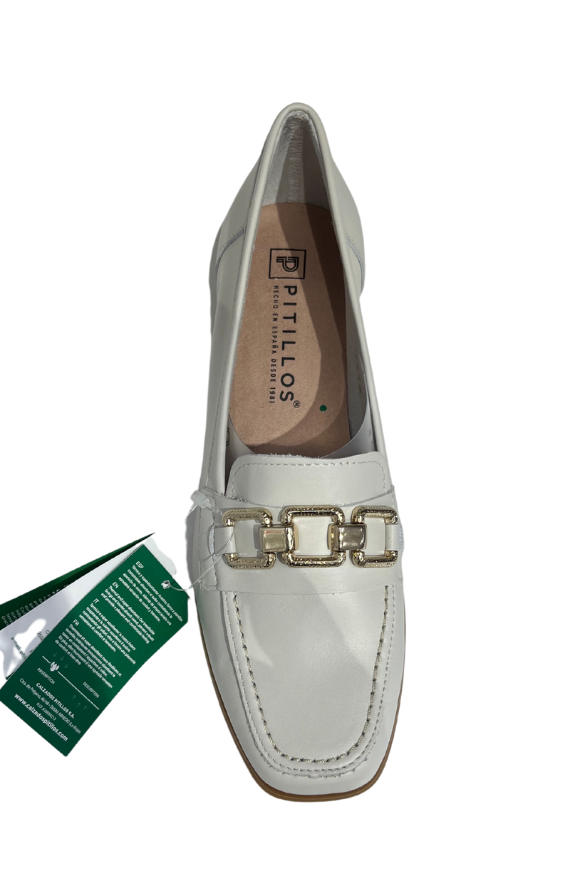 Pitillos Ladies Block Heel Slip On Loafer Shoe 5770
