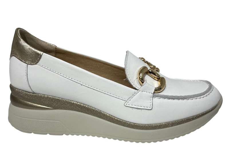 Pitillos Ladies Slip On Wedge Loafer Shoe 5662