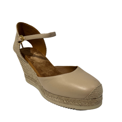 Unisa Castilla Ladies Espadrille High Wedge Shoe