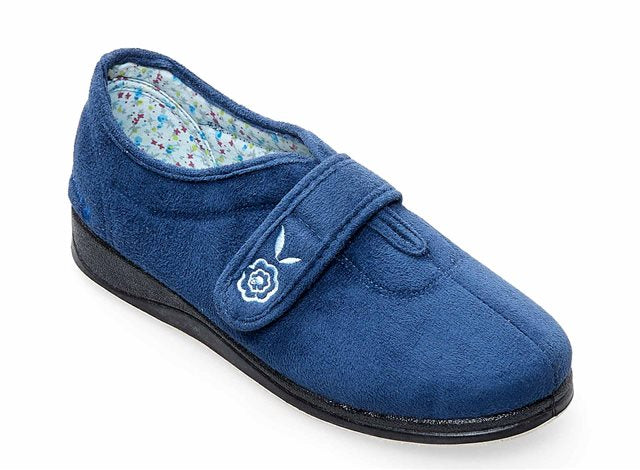 Padders Camilla Ladies Wide Fit Velcro Slipper 447/29 – Finn Footwear