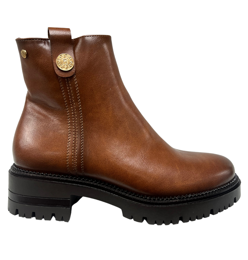 Patrizio Como Deauville Ladies Chunky Flat Ankle Boot
