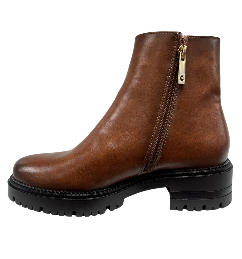 Patrizio Como Deauville Ladies Chunky Flat Ankle Boot