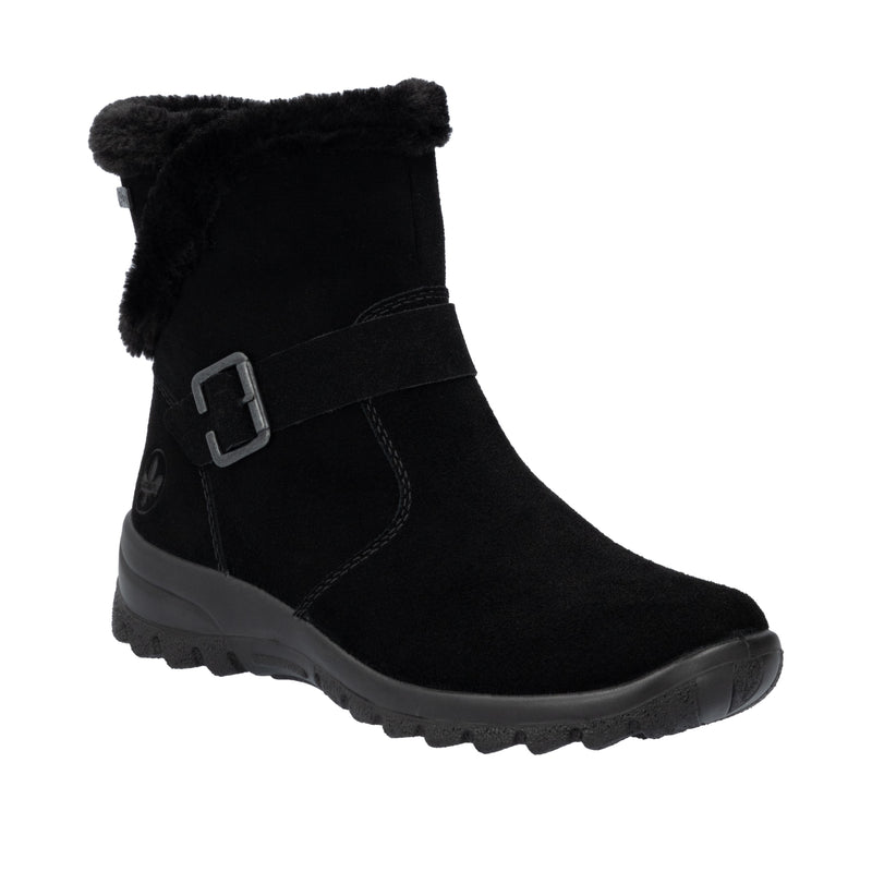 Rieker Ladies Fur Lined Wedge Ankle Boot L7179-00
