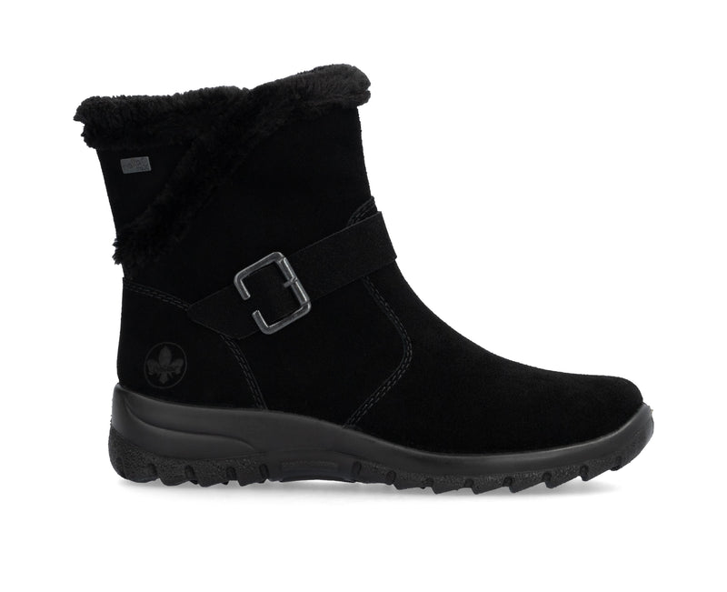 Rieker Ladies Fur Lined Wedge Ankle Boot L7179-00