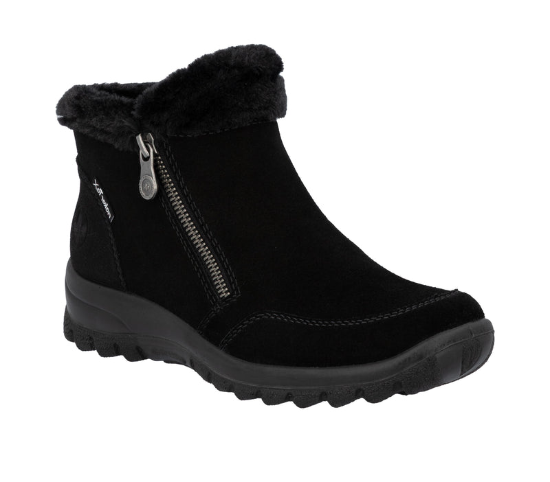 Rieker Ladies Fur Lined Wedge Ankle Boot L7188-00