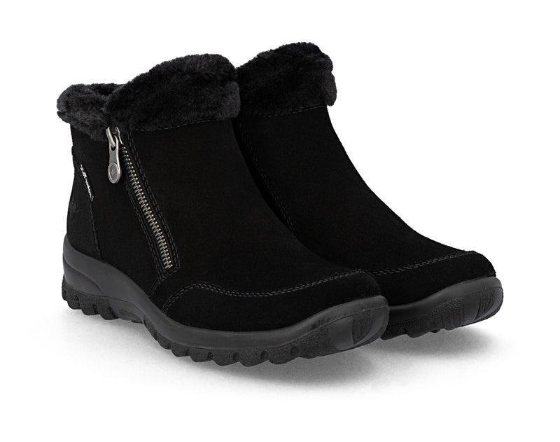 Rieker Ladies Fur Lined Wedge Ankle Boot L7188-00