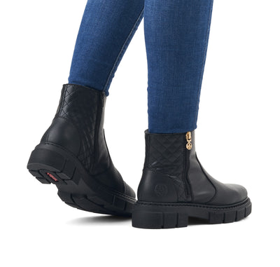 Rieker Ladies Chunky Zip Ankle Boot M3870-00