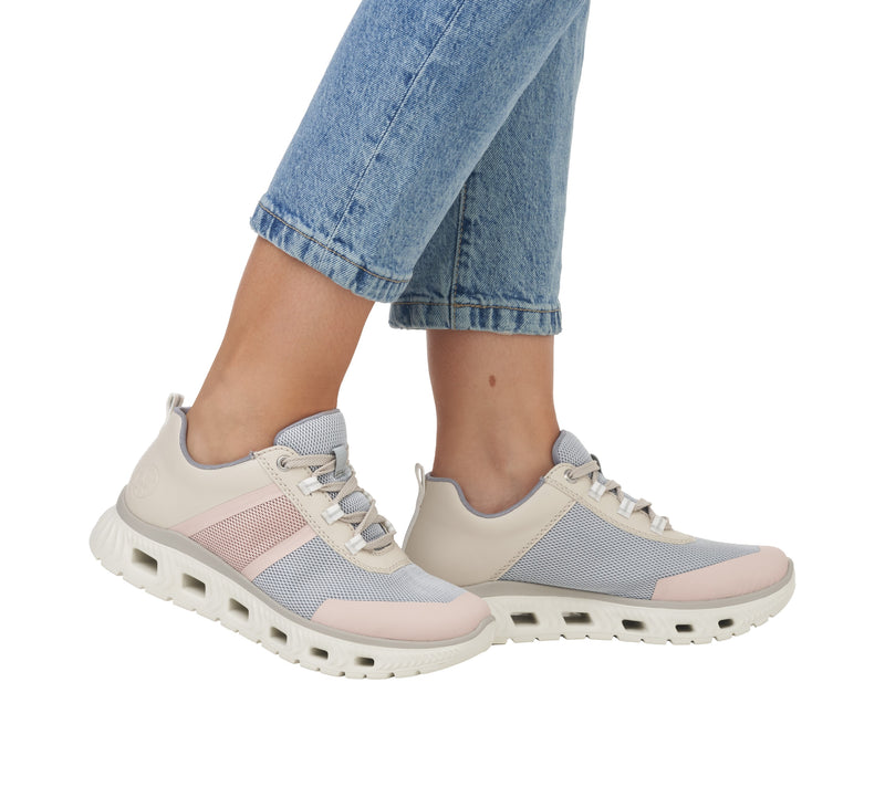 Rieker Ladies Laced Platform Shoe M6006-90