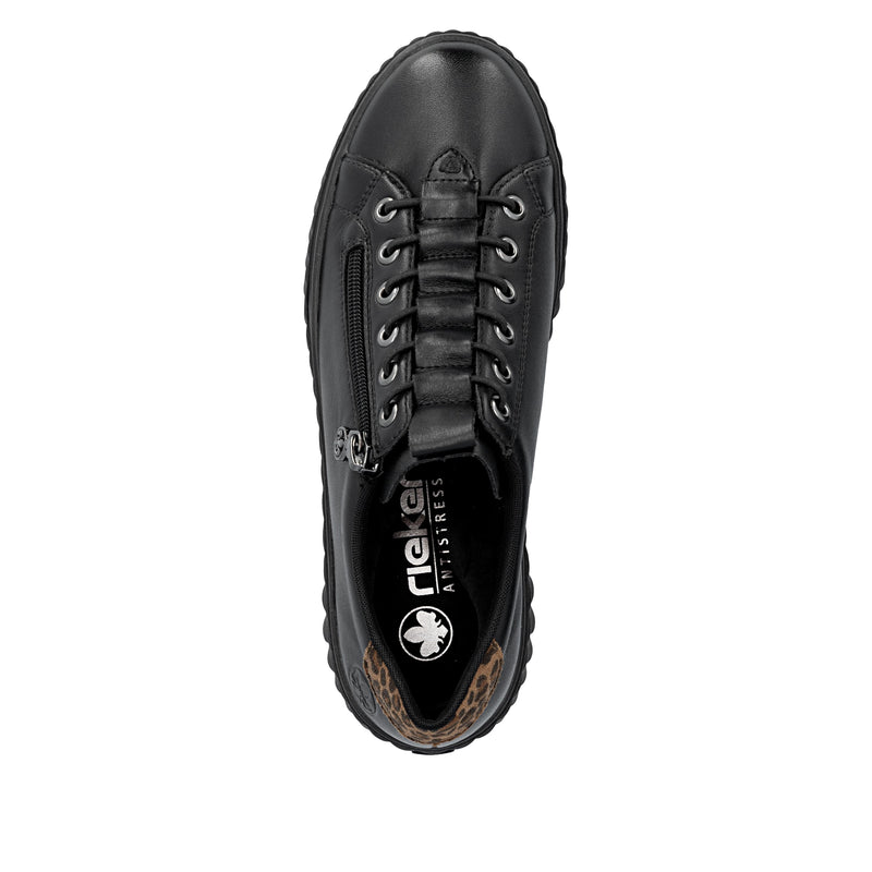 Rieker Ladies Platform Elastic Laced Shoe N2555-01
