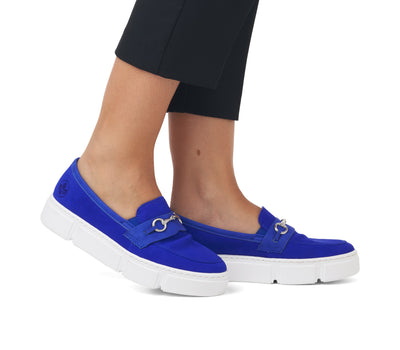 Rieker Ladies Slip On Platform Loafer Shoe N5956-14