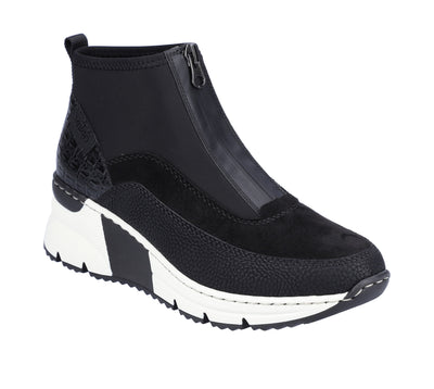 Rieker Ladies Wedge Zip Ankle Boot N6352-00