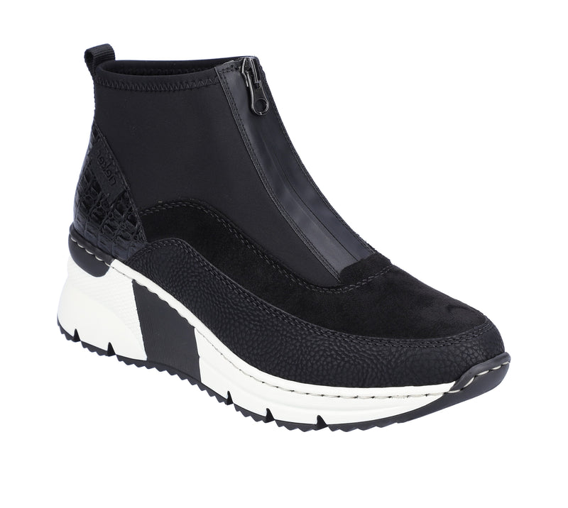 Rieker Ladies Wedge Zip Ankle Boot N6352-00