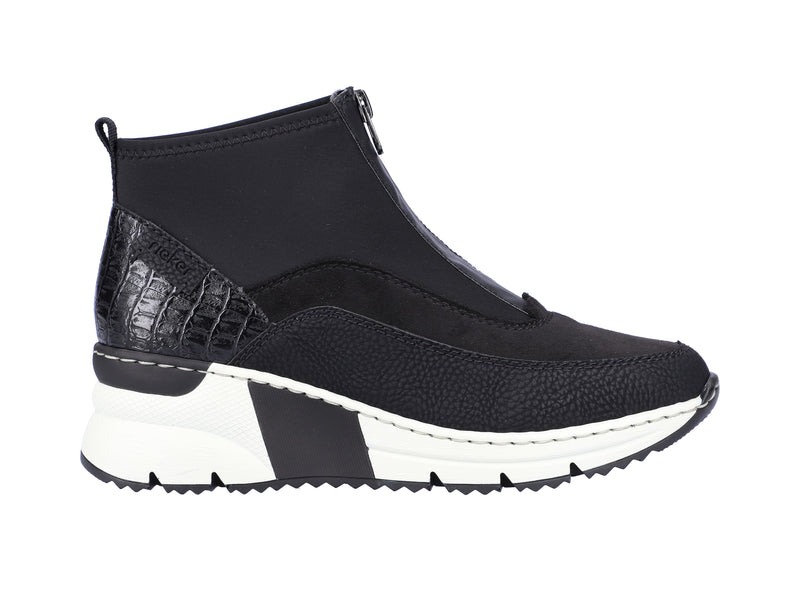 Rieker Ladies Wedge Zip Ankle Boot N6352-00