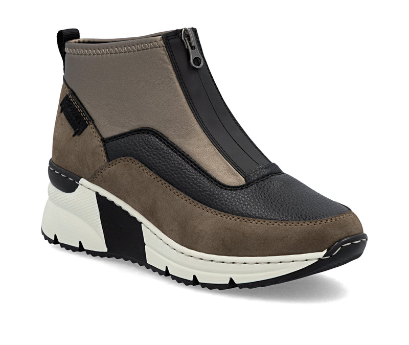 Rieker Ladies Wedge Zip Ankle Boot N6352-25