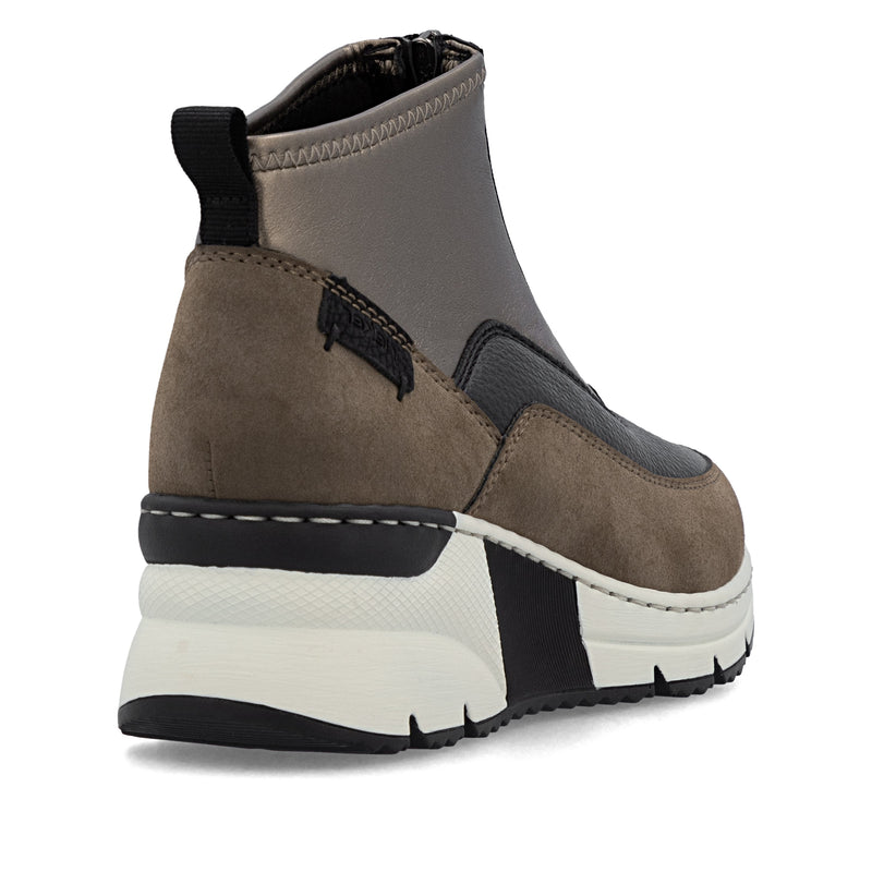 Rieker Ladies Wedge Zip Ankle Boot N6352-25