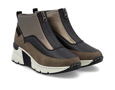 Rieker Ladies Wedge Zip Ankle Boot N6352-25