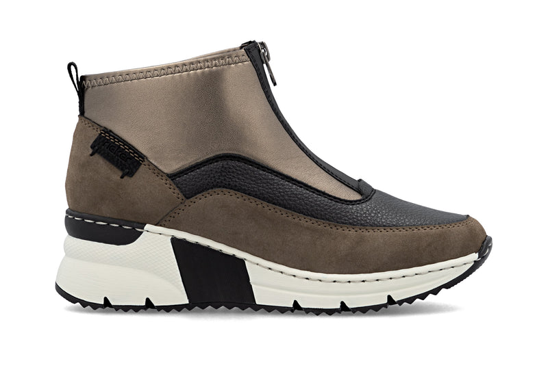 Rieker Ladies Wedge Zip Ankle Boot N6352-25