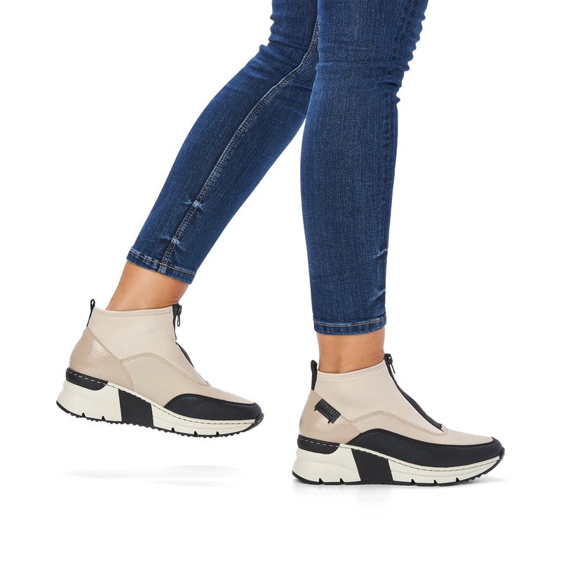 Rieker Ladies Wedge Zip Ankle Boot N6352-60