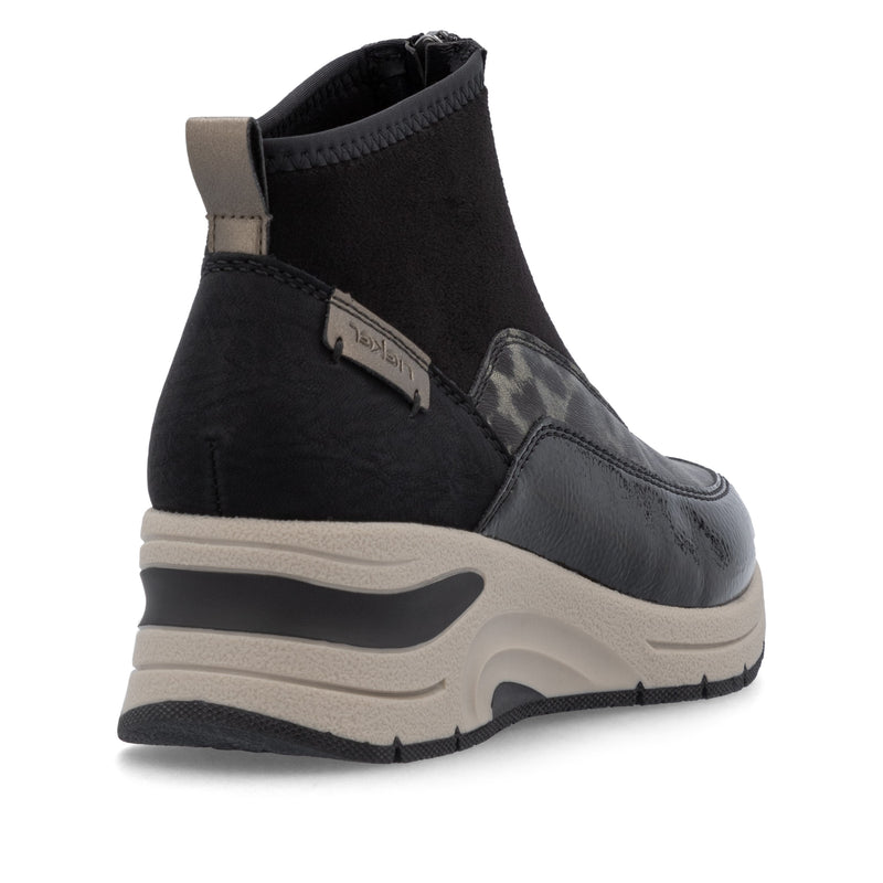 Rieker Ladies Wedge Zip Ankle Boot N9362-00