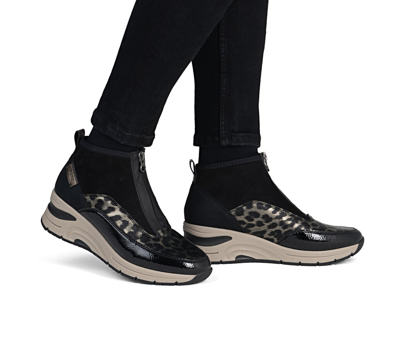 Rieker Ladies Wedge Zip Ankle Boot N9362-00
