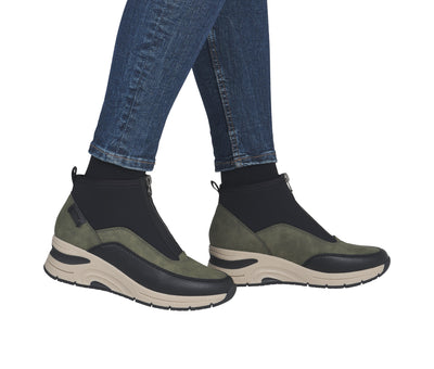 Rieker Ladies Wedge Zip Ankle Boot N9362-54