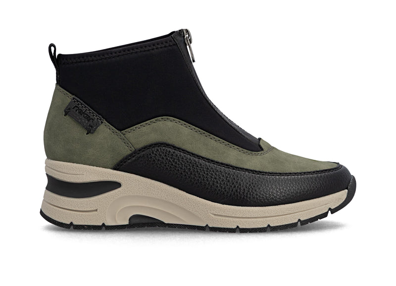 Rieker Ladies Wedge Zip Ankle Boot N9362-54