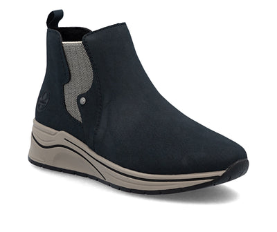 Rieker Ladies Low Wedge Ankle Boot N9561-14