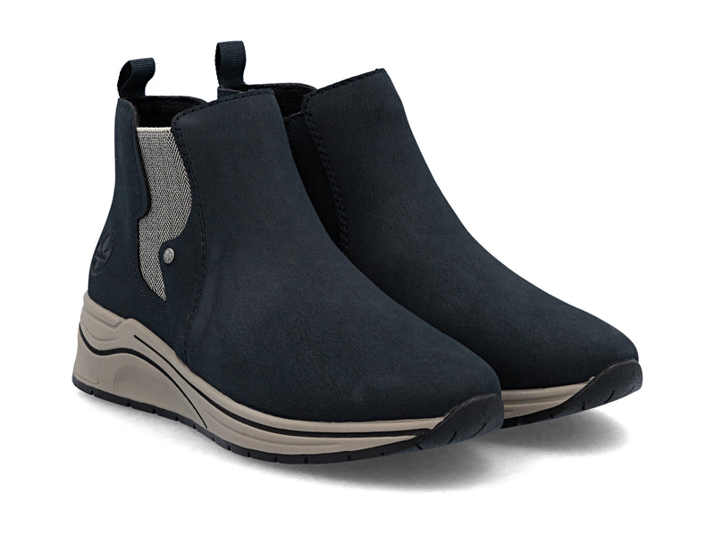 Rieker Ladies Low Wedge Ankle Boot N9561-14