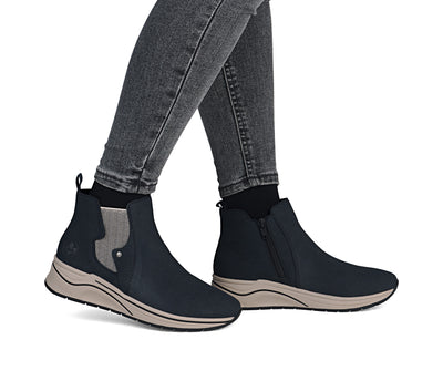 Rieker Ladies Low Wedge Ankle Boot N9561-14