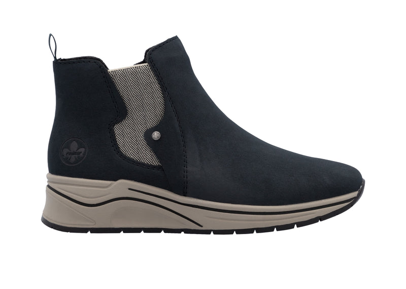 Rieker Ladies Low Wedge Ankle Boot N9561-14