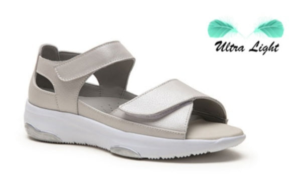 Grunwald G Comfort Ladies Double Velcro Wedge Sandal S-183