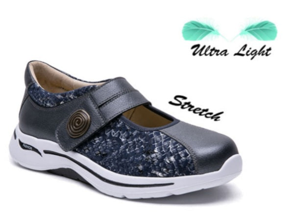 Grunwald G Comfort Ladies Stretch Velcro Shoe S-822
