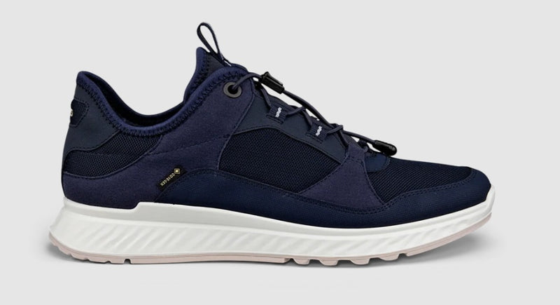 Ecco Exostride Navy Ladies Goretex Walking Shoe 835333