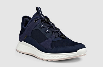 Ecco Exostride Navy Ladies Goretex Walking Shoe 835333
