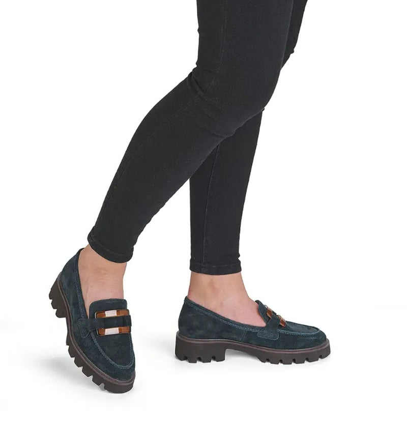 Ara Oxford Ladies Slip On Chunky Lug Sole Loafer 21703-02