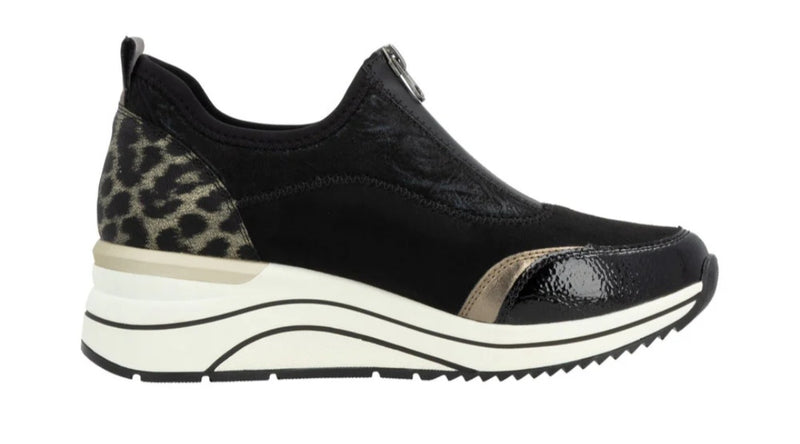 Remonte Ladies Wedge Zip Shoe DOT08-02