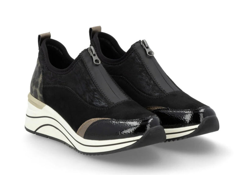 Remonte Ladies Wedge Zip Shoe DOT08-02