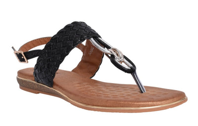 Lunar Dawley Ladies Flat Slip On Sandal JLH392