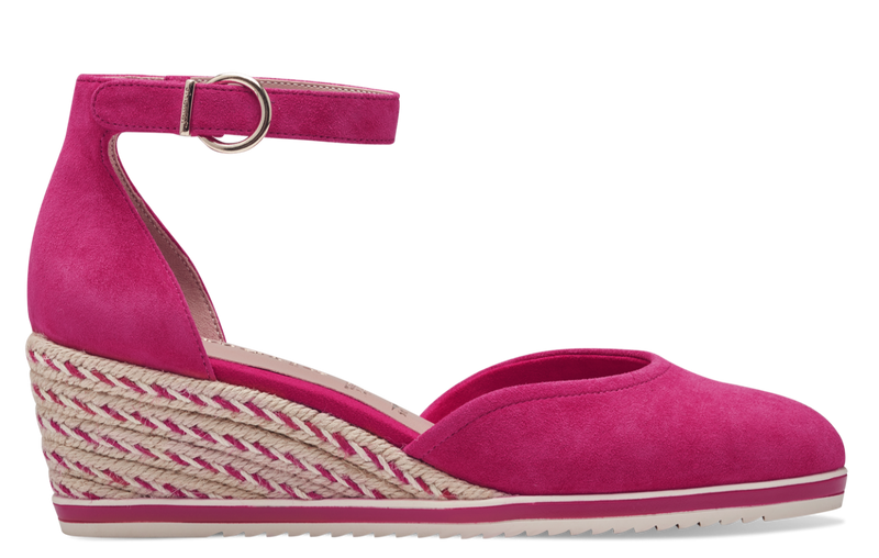 Tamaris Ladies Ankle Strap Espadrille Wedge Shoe 22309-42 513