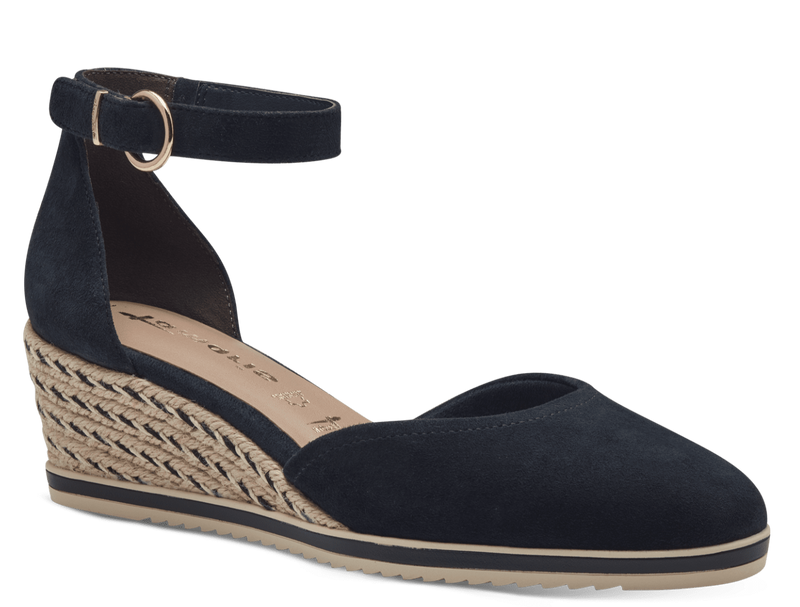 Tamaris Ladies Ankle Strap Espadrille Wedge Shoe 22309-42 805