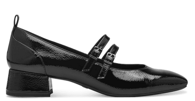 Tamaris Ladies Double Strap Block Heel Shoe 22318-43 007