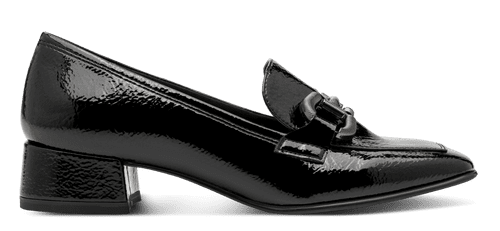 Tamaris Ladies Slip On Block Heel Loafer Shoe 24316-43 001
