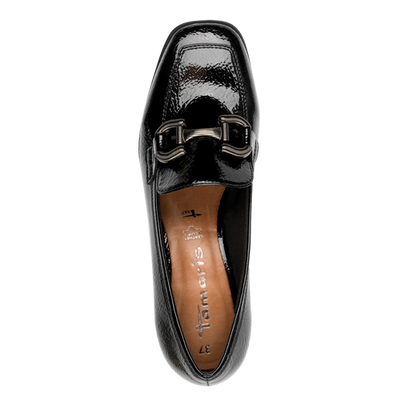 Tamaris Ladies Slip On Block Heel Loafer Shoe 24316-43 001
