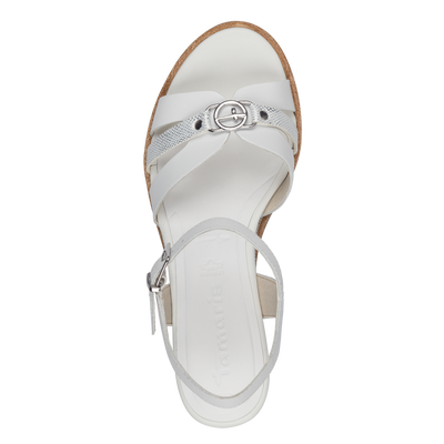 Tamaris Ladies High Wedge Velcro Sandal 28010-42 100
