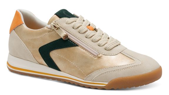 Marco Tozzi Ladies Zip Detail Low wedge Shoe 23734-45 435