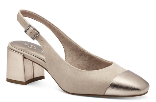 Marco Tozzi Ladies Sling Back Block Heel Shoe 29610-42 435