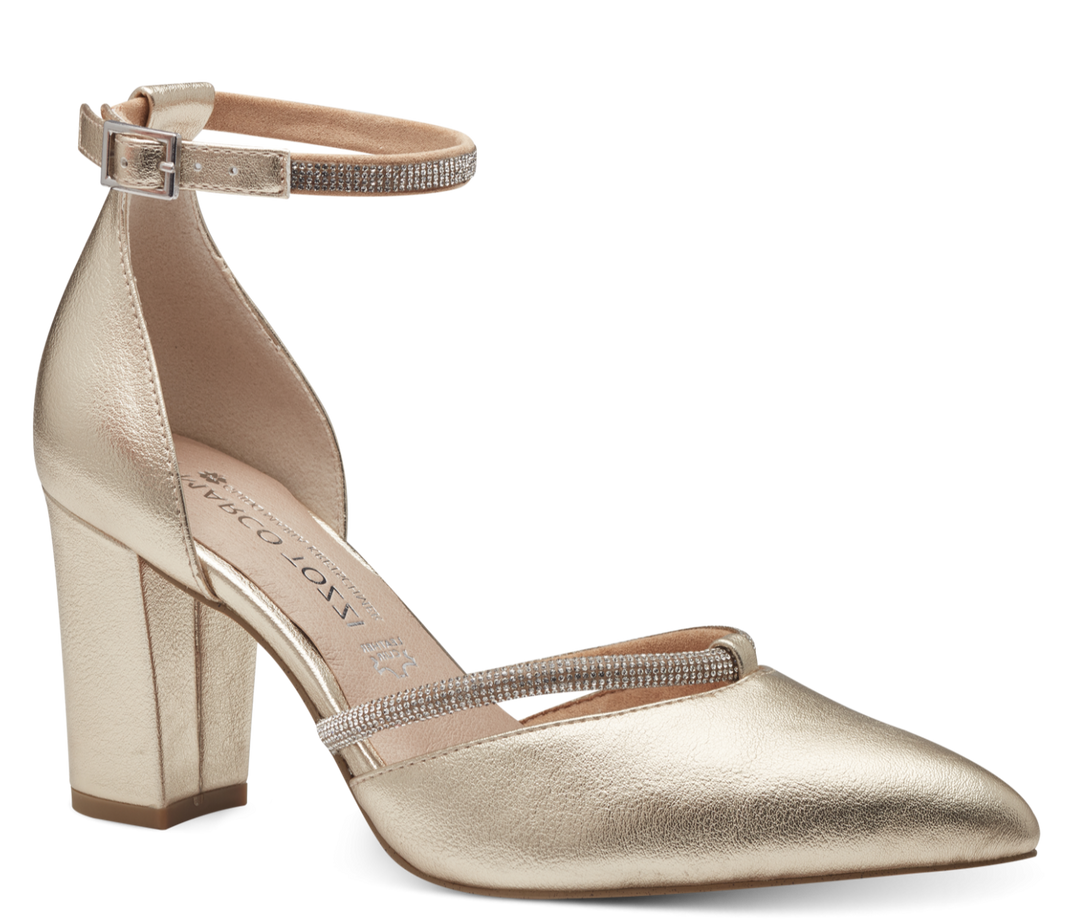Sandales à Talon Marco Tozzi Femme 2-88304-42 - Talon Bloc, Textile, Confort Assuré